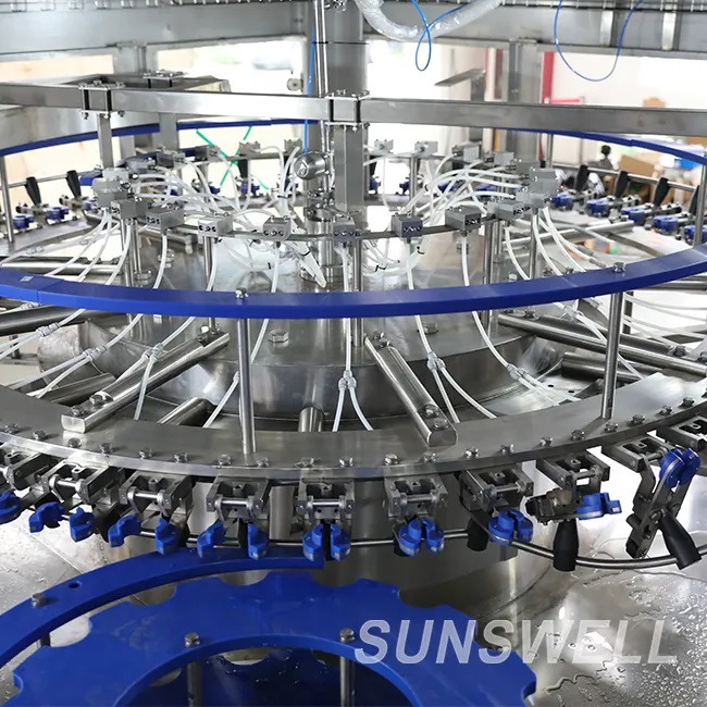 SUNSWELL High Speed 15000BPH 1L Oil Bottling Line Sunflower Olive Vegetable Edible Cooking Oil Filling Capping Machine