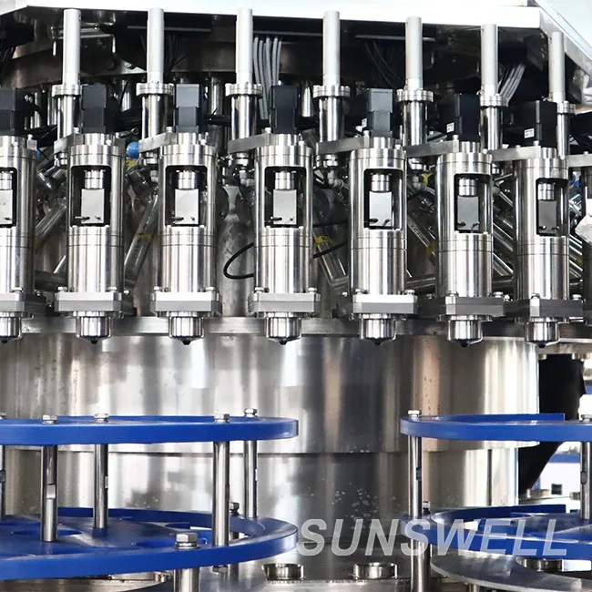 15000bph 1L High-Capacity Glass and Plastic Pet Bottle Olive Oil Rotary Filling Machine