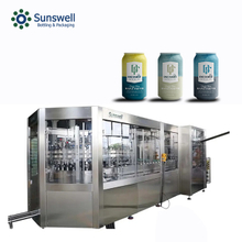Beverage can filling and sealing machine for juice beer carbonated water