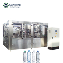 Automatic 3 in 1 water PET bottle filling capping machine equipment production line