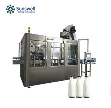 Aseptic bottle filling machine for juice and milk