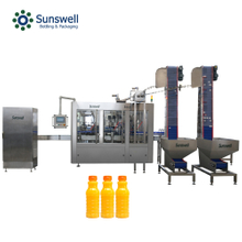 Complete automatic volumetric liquid filling machine with 15000 bph speed for juice factory