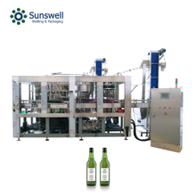 Carbonated filling machine soft drink bottling machine for PET and Glass bottle 4 in 1 monoblock