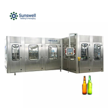 New product small scale glass bottle beer filling line