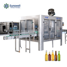 High speed liquid filling beer bottling machine small automatic filling line