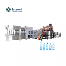 Small pet bottle water liquid bottle plastic vial filling capping and sealing machine line