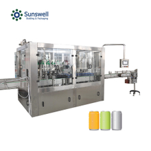 Automatic Canning Plant Carbonated Isobaric Filler Seamer Aluminum Can CSD Filling Seaming Monoblock